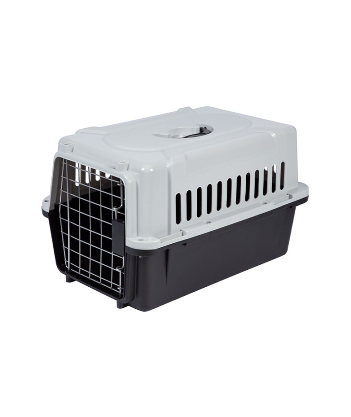Metal Door Plastic Pet Carrier
