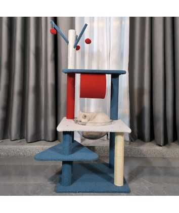 Multi-Level Plush Cat Tree House