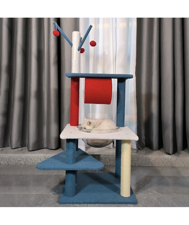 Multi-Level Plush Cat Tree House