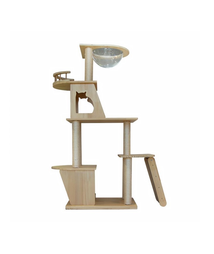 Wooden Cat Tree with Platform