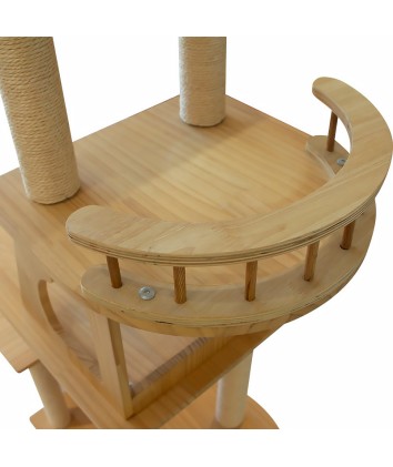 Wooden Cat Tree with Platform