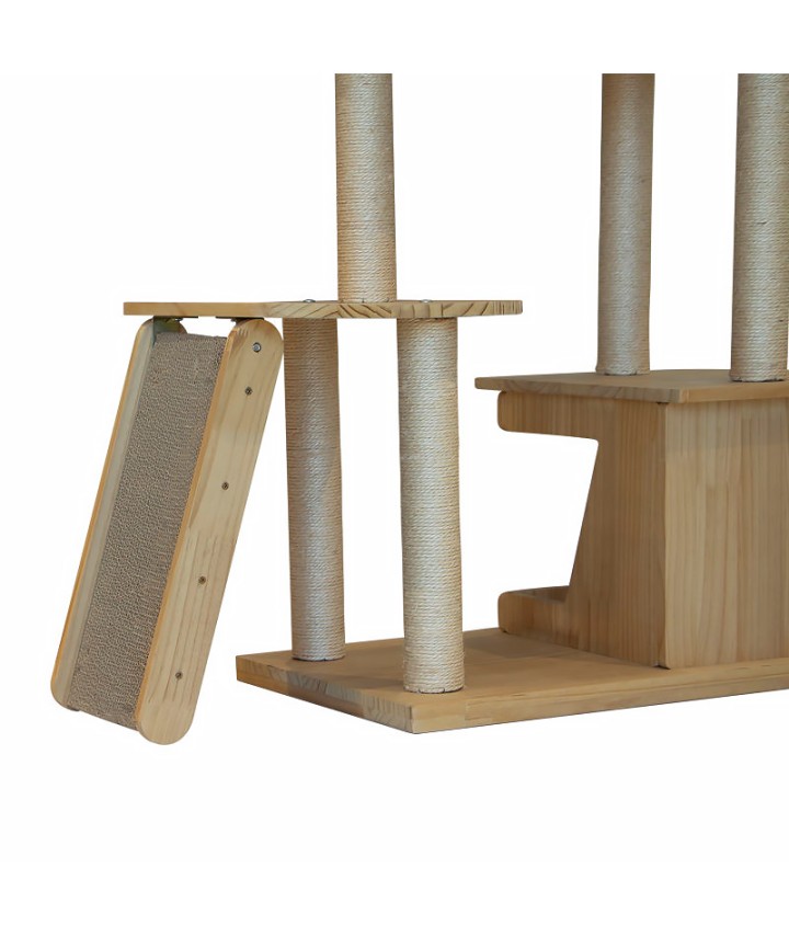 Wooden Cat Tree with Platform