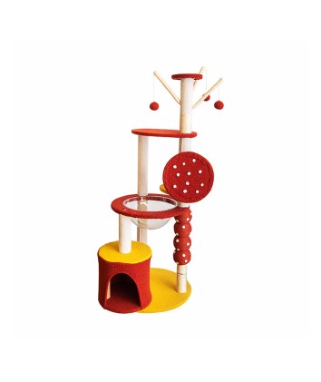 Floor-Standing Wooden Cat Tree