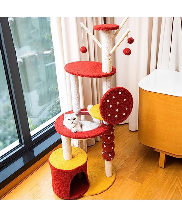 Floor-Standing Wooden Cat Tree