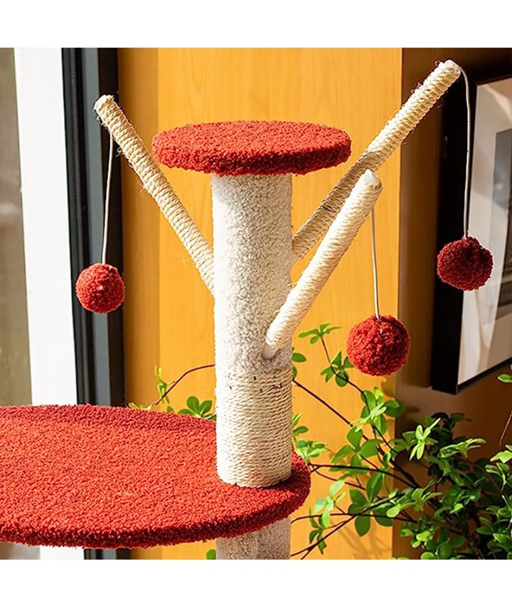 Floor-Standing Wooden Cat Tree