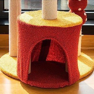 Floor-Standing Wooden Cat Tree