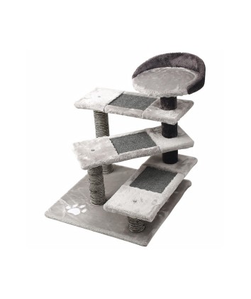 Dark Gray Plush Cat Tree