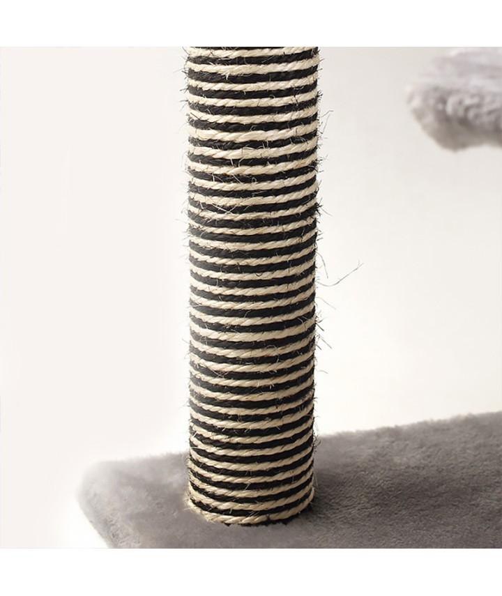 Dark Gray Plush Cat Tree