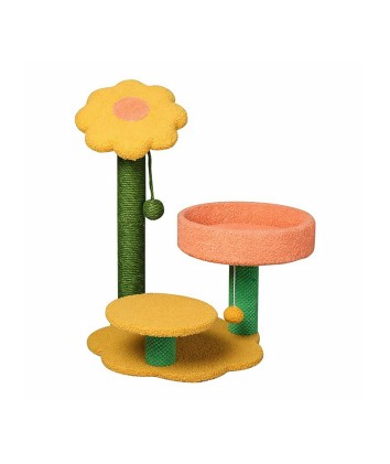Sunflower & Mushroom Cat Tree