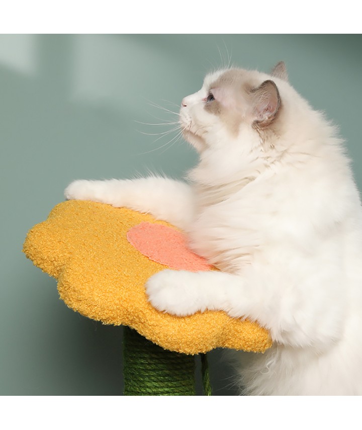 Sunflower & Mushroom Cat Tree