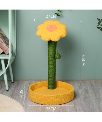 Sunflower & Mushroom Cat Tree