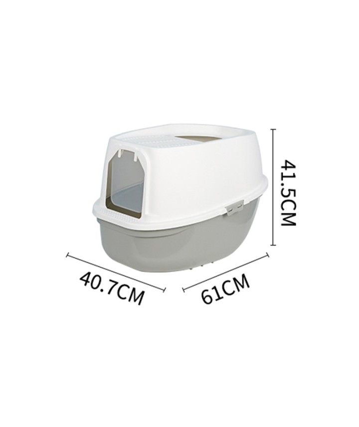 Closed Plastic Cat Litter Box