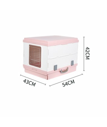 Foldable Fully Enclosed Cat Litter Box