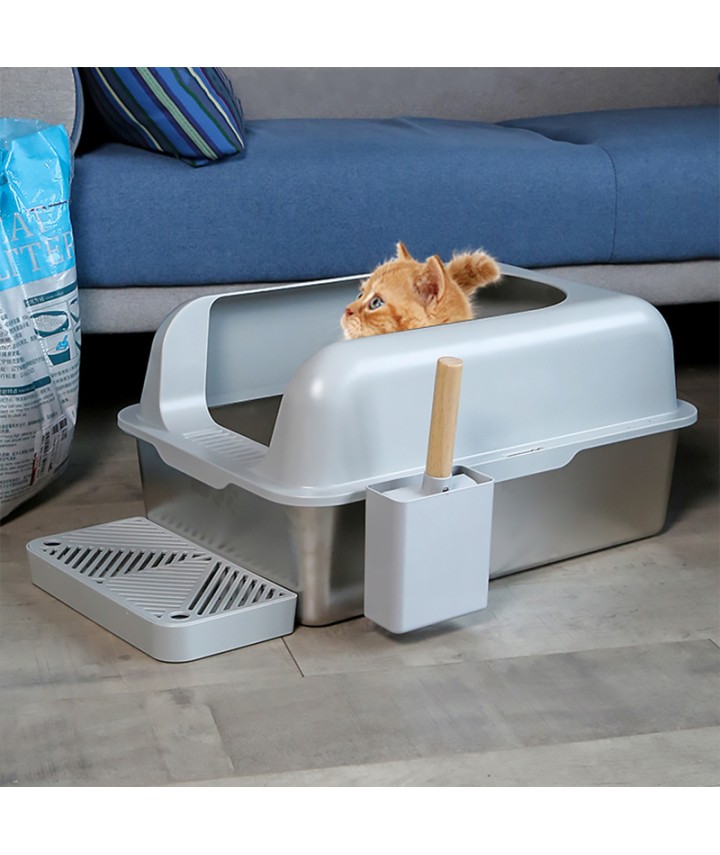 Open-Top Cat Litter Box