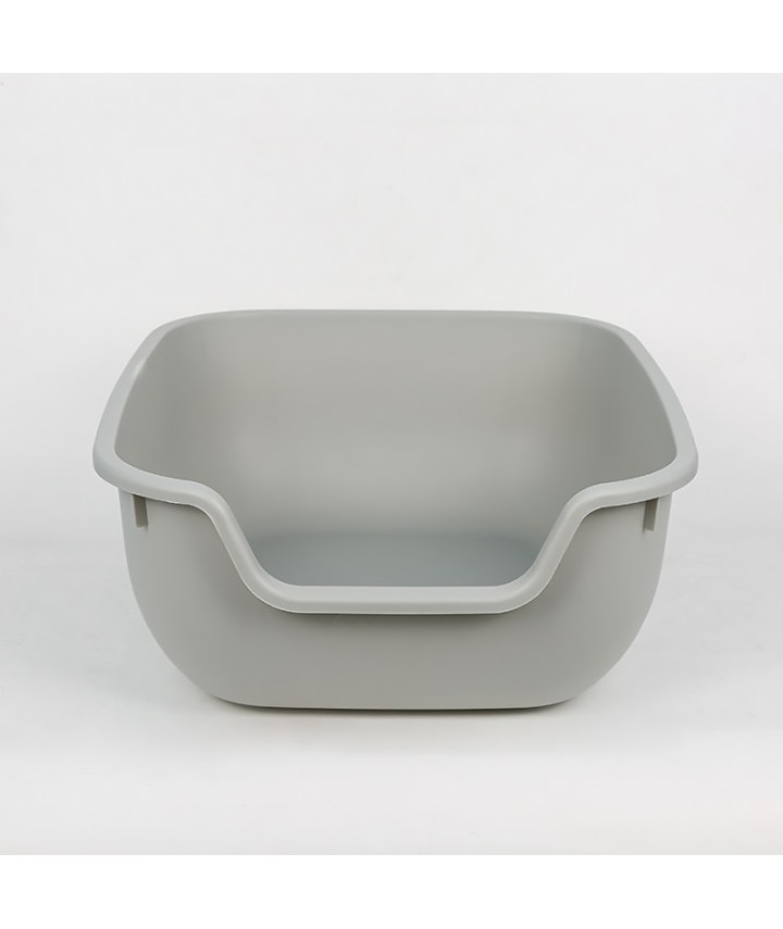 Open-Top Splash-Proof Cat Litter Box