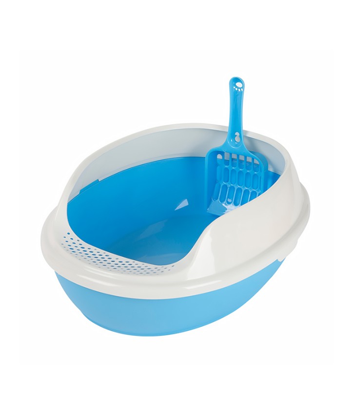 Large-Capacity Oval Cat Litter Box