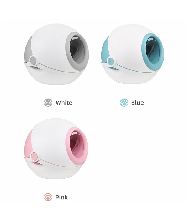 Space Capsule Style Cat Litter Box