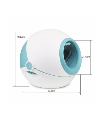 Space Capsule Style Cat Litter Box