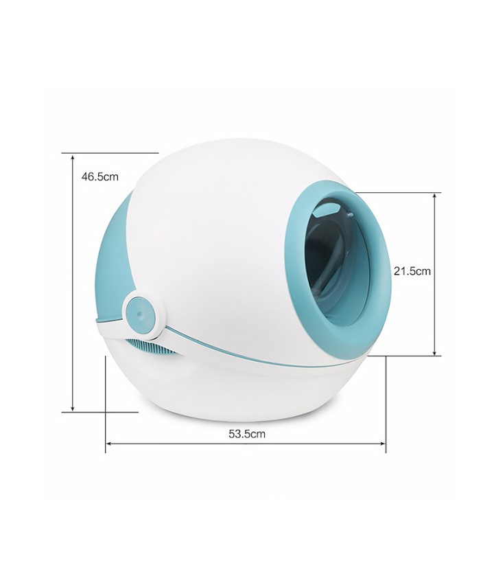 Space Capsule Style Cat Litter Box