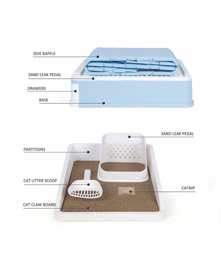 Drawer-Style Cat Litter Box