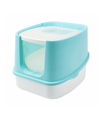 Hinged-Top Cat Litter Box