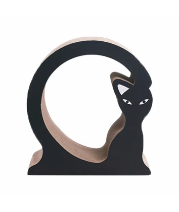 Artistic Cat-Shaped Scratcher