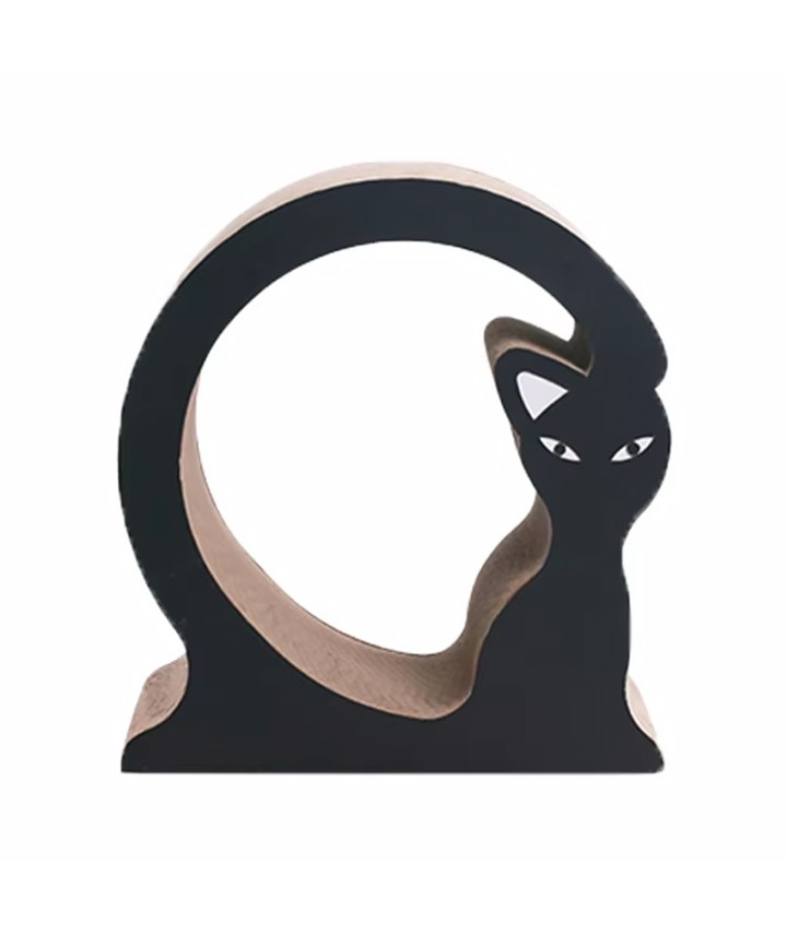 Artistic Cat-Shaped Scratcher