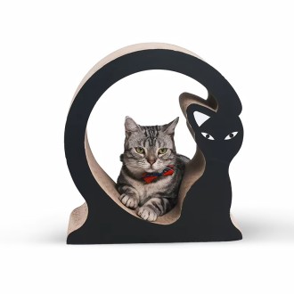 Artistic Cat-Shaped Scratcher
