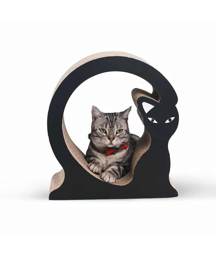 Artistic Cat-Shaped Scratcher