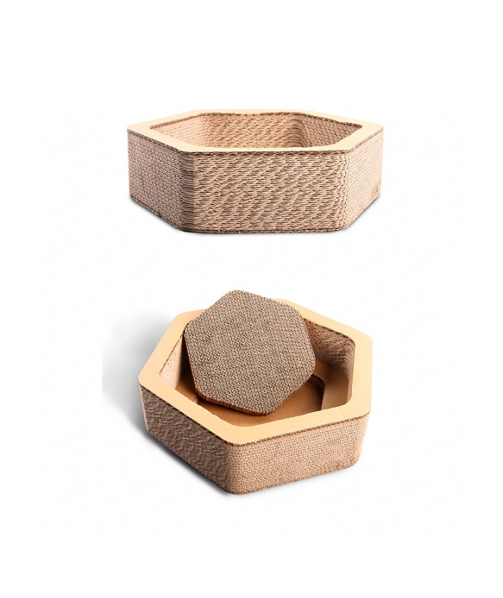 Hexagonal Cat Scratching Board 