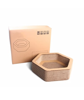 Hexagonal Cat Scratching Board 