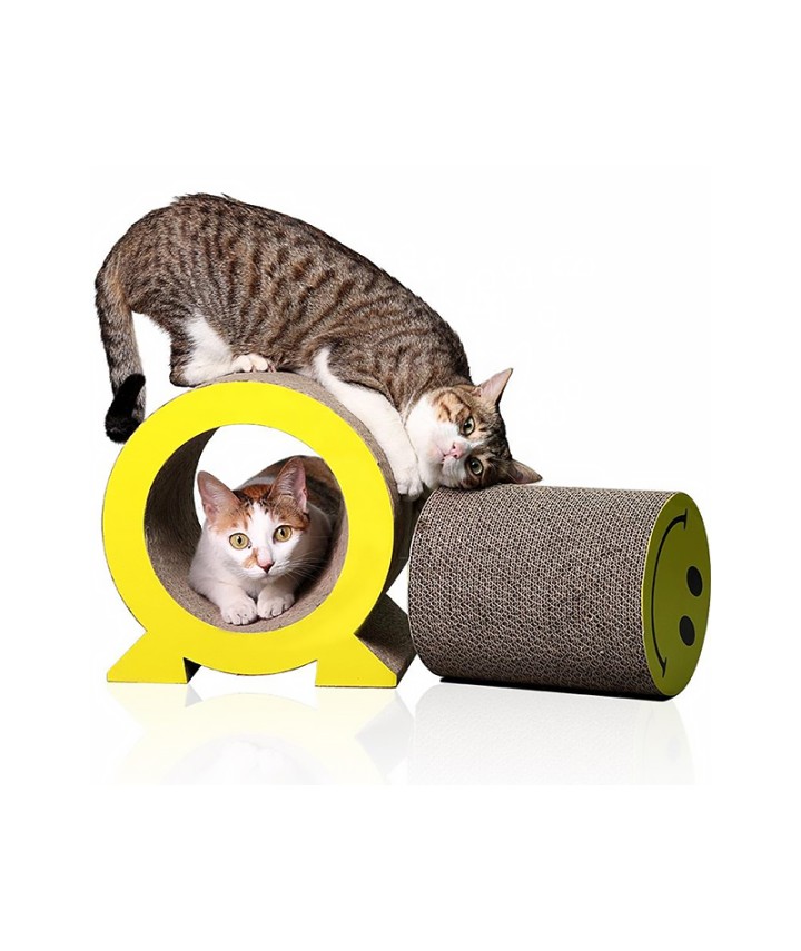 Detachable Smiley Face Cat Scratcher 