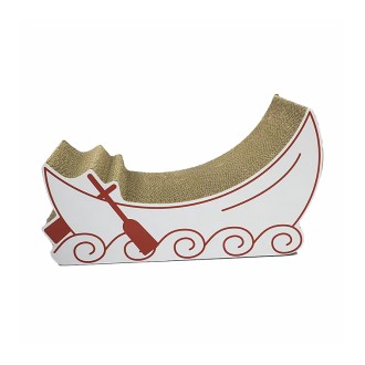 Boat-Shaped Cat Scratcher