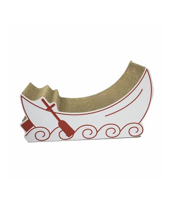 Boat-Shaped Cat Scratcher