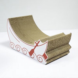 Boat-Shaped Cat Scratcher