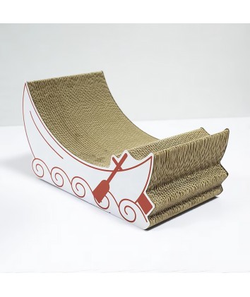 Boat-Shaped Cat Scratcher