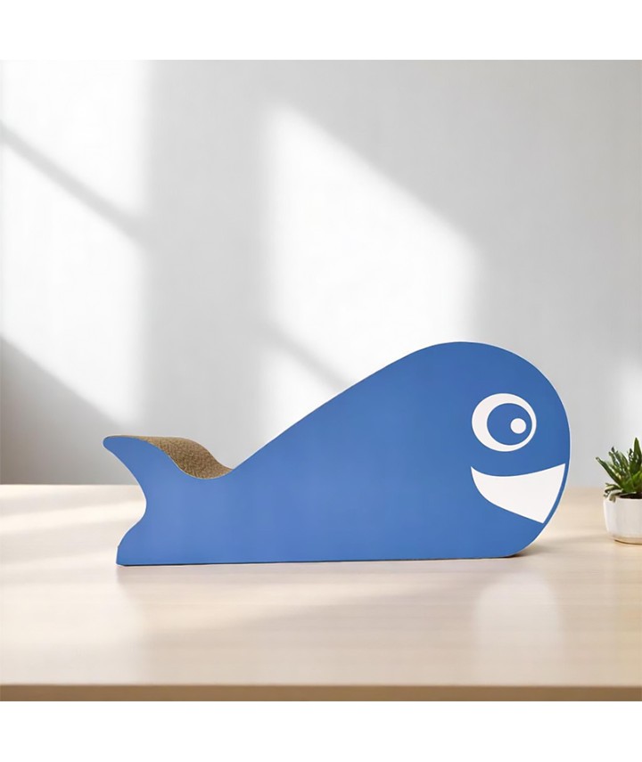 Blue Whale Style Cat Scratcher