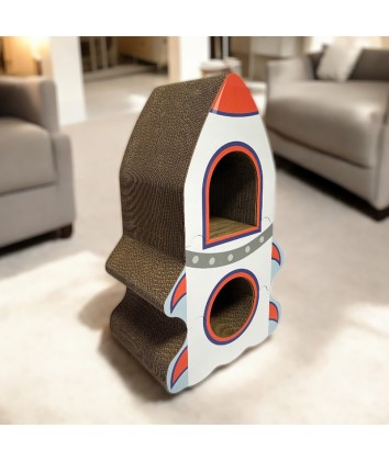 Three-in-One Rocket Cat Scratcher