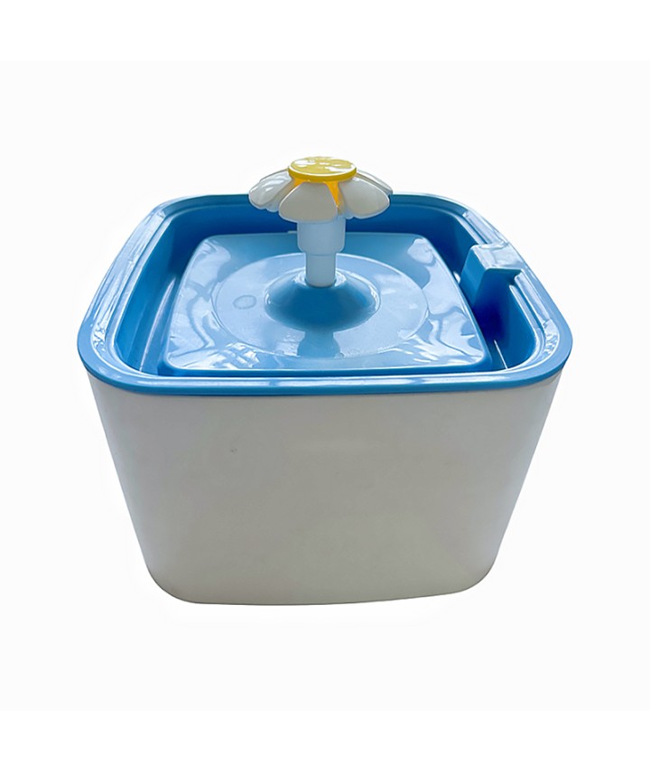 Square Flower Automatic Pet Water Fountain
